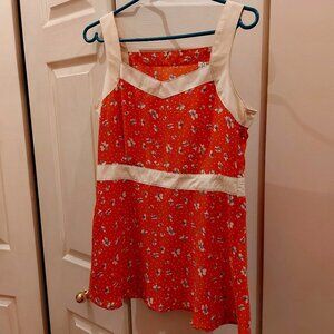 Cute Summer Top - Orange print